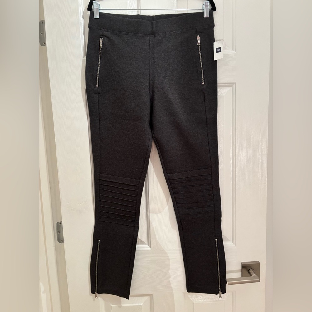 NWT Gap charcoal gray moto leggings - large tall